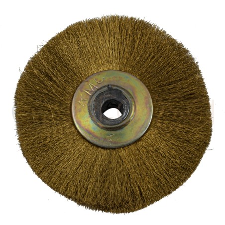 Brosse abrasive en laiton pour dégrossissage et satinage