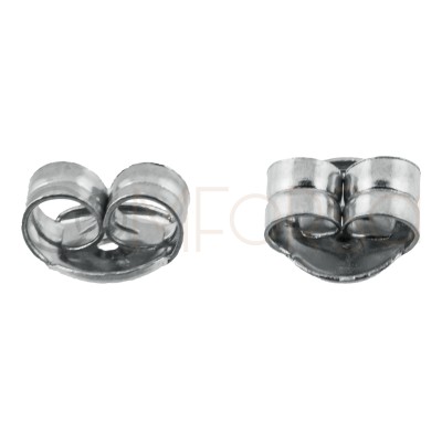 Poussette renforcée 6 mm argent 925 plaqué or