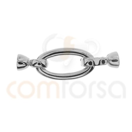 Fermoir avec calottes 40 x 13mm argent 925