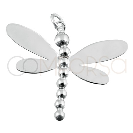 Pendentif libellule grande 33x27mm argent 925