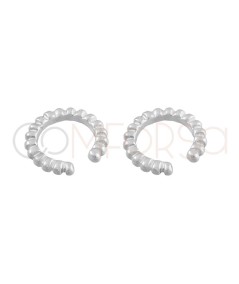 Ear cuff petites boules 11.5mm argent 925 plaqué or