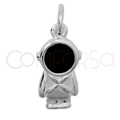 Pendentif astronaute 6 x 12mm argent 925