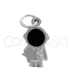 Pendentif astronaute avec étoile 6 x 12mm argent 925