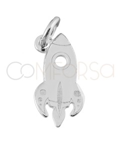 Pendentif fusée spatiale 6.7 x 13mm argent 925