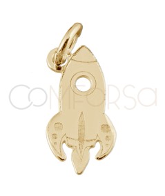 Pendentif fusée spatiale 6.7 x 13mm argent 925