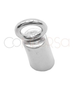 Tube renforcé avec anneau 6 x 3.1 mm argent 925