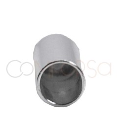 Tube renforcé avec anneau 4.1(Ø) x 6 mm argent plaqué or