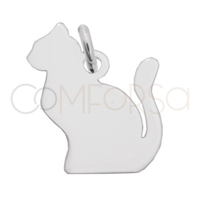 Pendentif chat assis 15 x...