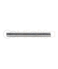 Tube 1.5 mm (ext) x 30 mm (long) argent 925
