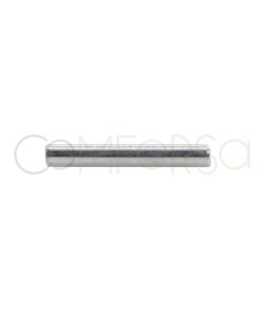 Tube 2 x 15 mm argent 925