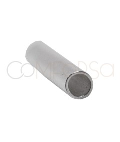 Tube 2 x 15 mm argent 925