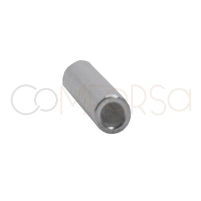 Tube 0.9 (int) x 4 mm argent 925