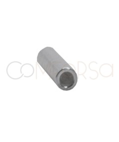 Tube 0.9 (int) x 4 mm argent 925