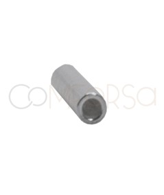 Tube 0.9 (int) x 7 mm argent 925