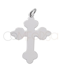 Pendentif croix Trinité 22 x 30mm argent 925