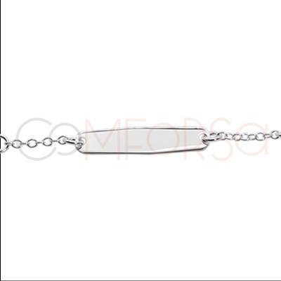 Bracelet gourmette infantile 13 + 2 cm argent 925