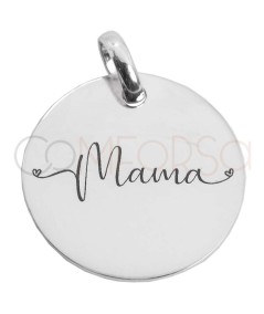 "Mama" médaille 20mm argent 925