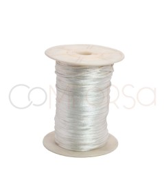 Fil satin blanc 2mm