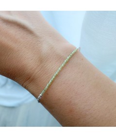 Bracelet de pierres Péridot argent 925