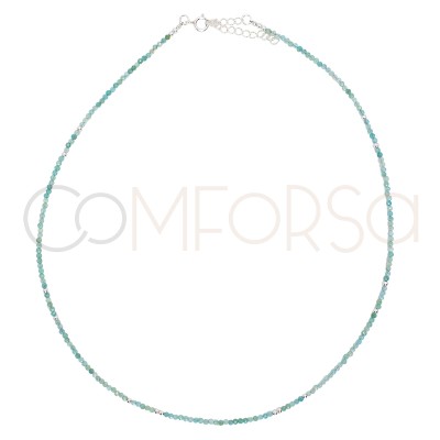 Ras-de-cou de pierres Amazonite argent 925