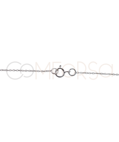 Chaîne forçat coupée avec anneaux 40cm argent 925