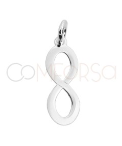 Pendentif infini 6 x 16.5mm argent 925