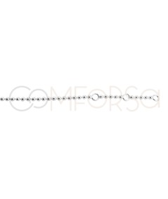 Bracelet de boules 2mm argent 925 plaqué or