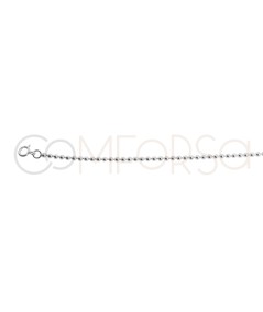 Bracelet de boules 2mm argent 925 plaqué or