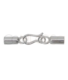 Fermoir crochet Embouts 6x4.1 mm argent 925