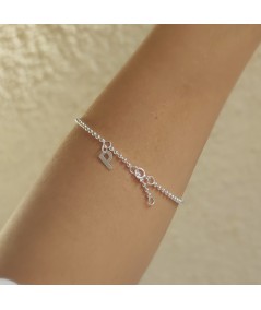 Bracelet de boules 2mm argent 925 plaqué or