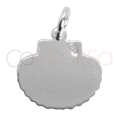 Pendentif Coquille de Saint-Jacques 12mm argent 925 plaqué or