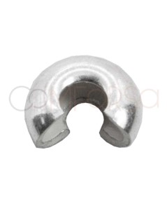 Couvre perles à écraser 3 mm argent 925