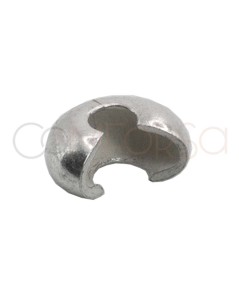 Couvre perles à écraser 3 mm argent 925