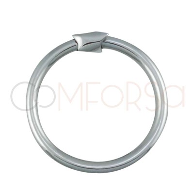 Anneau magique 18 mm argent 925 plaqué or