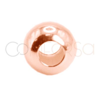 Boule 4 mm (1.8) argent 925 plaqué or rose