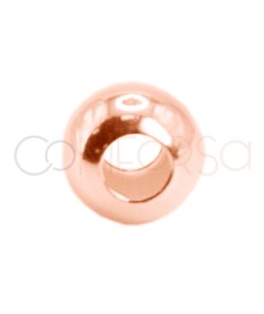 Boule 4 mm (1.8) argent 925 plaqué or rose