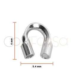 Cache fil 5.4 x 4 mm argent 925