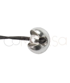 Couvre perles à écraser 3 mm argent 925