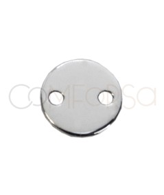 Intercalaire rond avec double trou 6mm argent 925