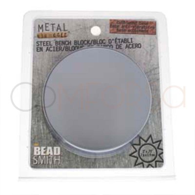 Bloc de support rond en acier pour l'emboutissage du métal 7,6 x 1,9 cm