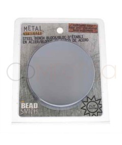 Bloc de support rond en acier pour l'emboutissage du métal 7,6 x 1,9 cm