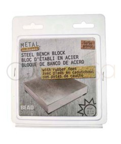 Bloc d'établi pour bijoux en acier 10,1 x 10,1 cm