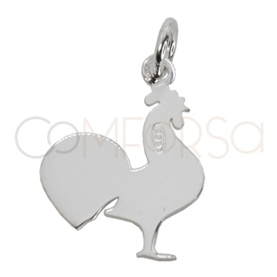 Gravure + Pendentif Le Coq 11.6 x 16mm argent 925