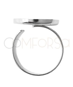 Bague serti pour cabochon 15mm (int.) argent 925