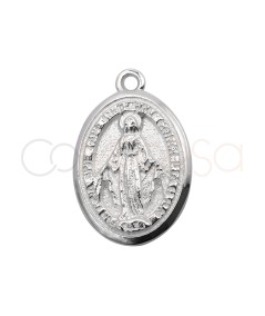 Médaille Vierge Miraculeuse 12 x 17mm argent 925