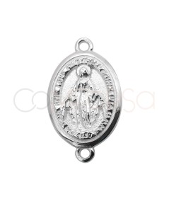 Intercalaire médaille Vierge Miraculeuse 12 x 17mm argent 925