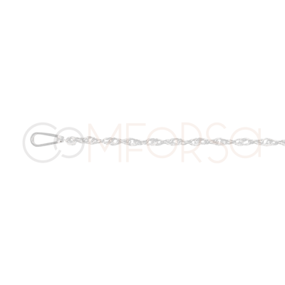 Chaîne Twisted Rope 40cm argent 925