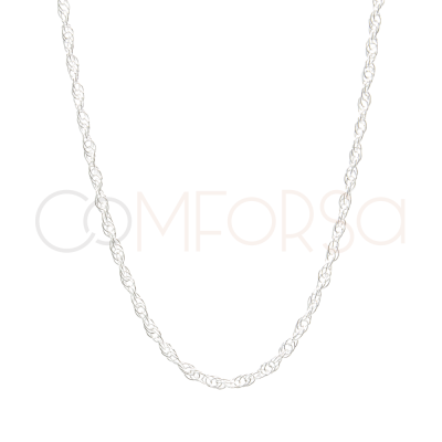 Chaîne Twisted Rope 45cm argent 925