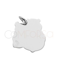 Pendentif ours embrassés 12 x 18mm argent 925