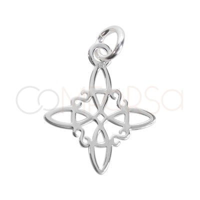 Pendentif nœud celtique 13.3 x 13.3mm argent 925